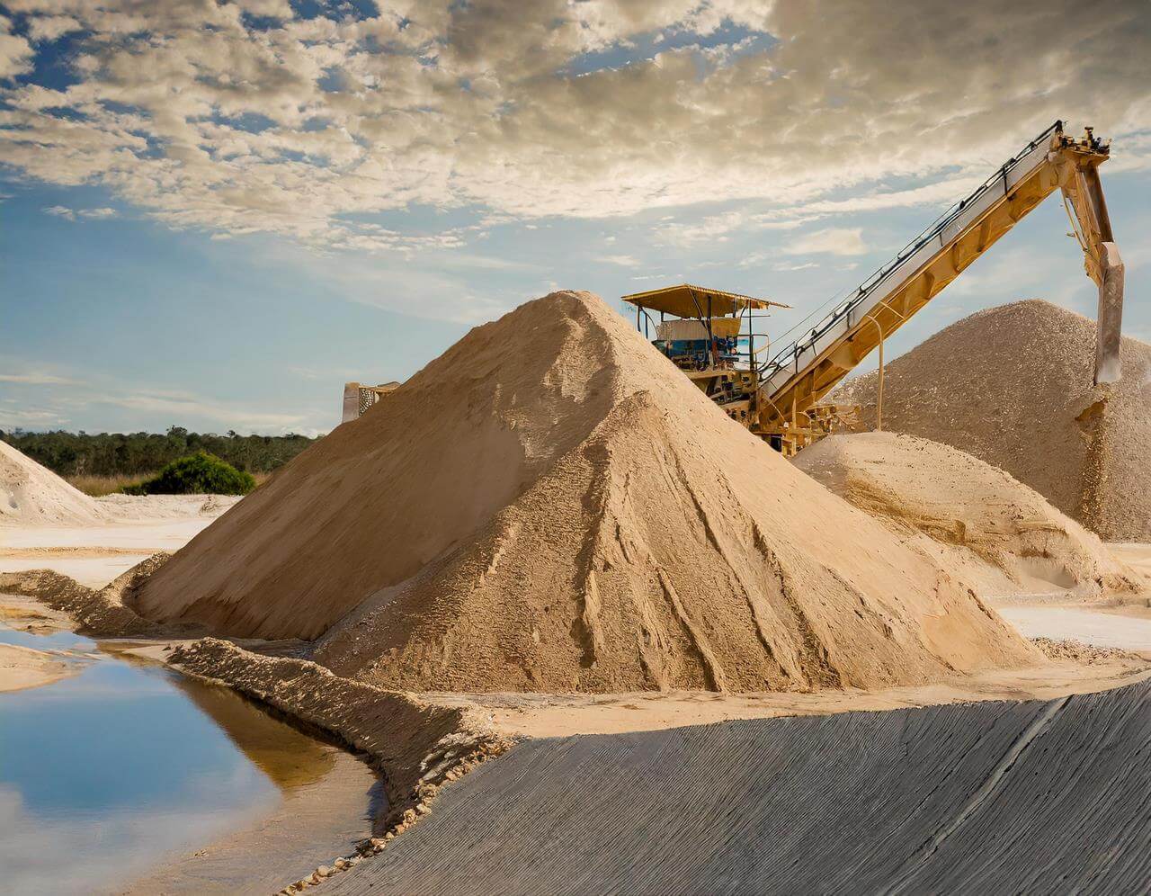 Arena silice para soleras de mortero suelos radiantes