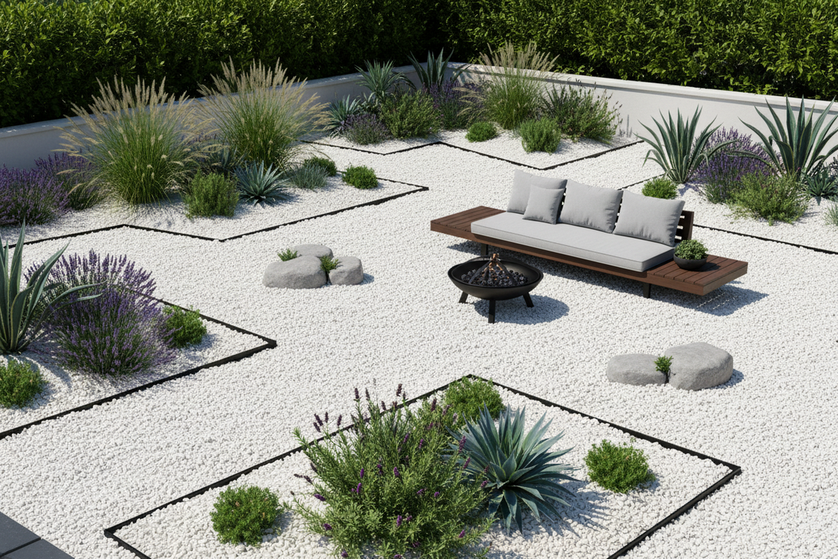 Grava de Cuarzo Blanco Baccarat: la piedra decorativa que da un toque de lujo a tu jardín