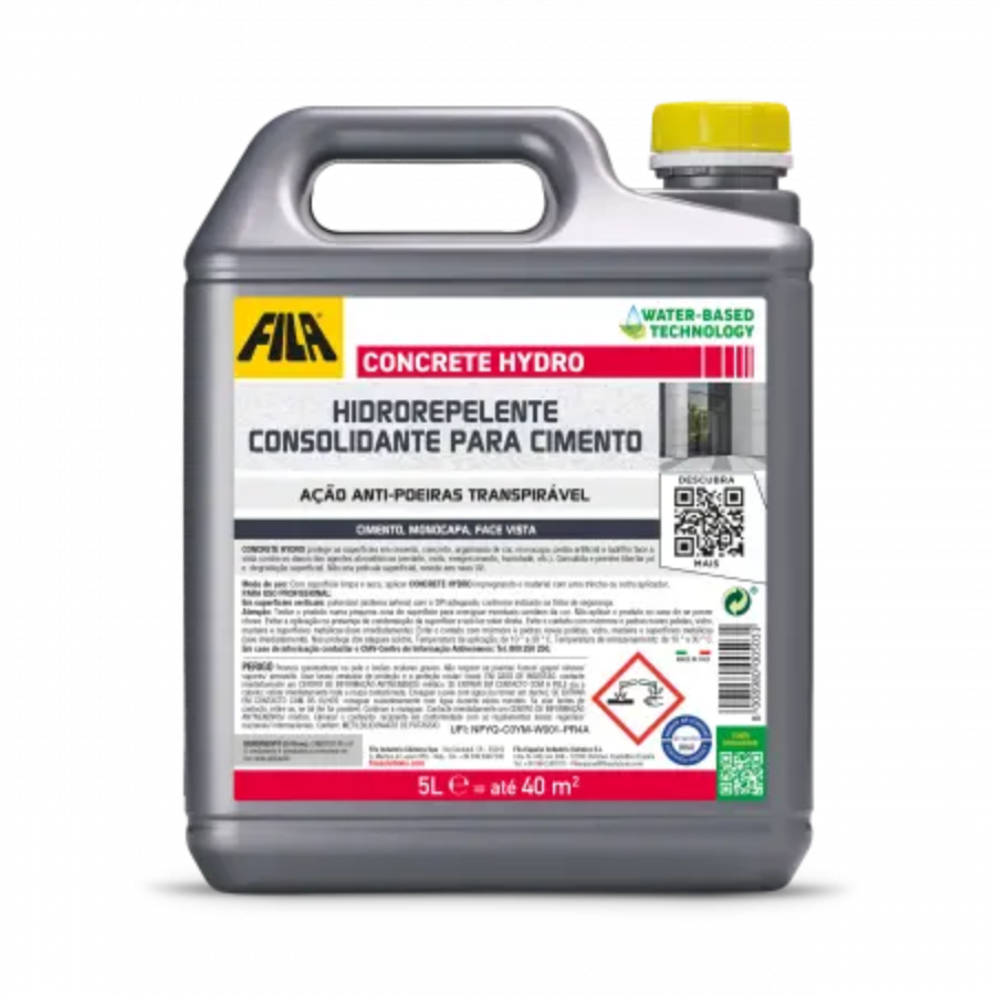 Hidrófugo Fila Concrete Hydro para superficies de cemento