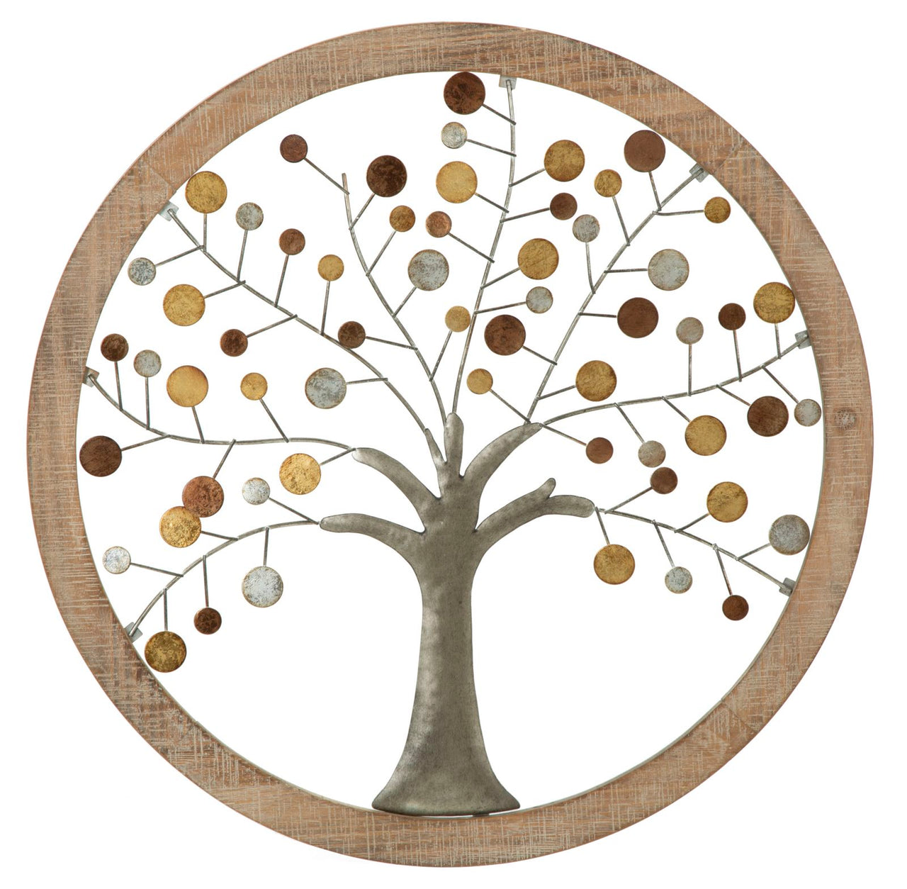 Panel de pared con espejo albero della vita cm ø 61x1,8
