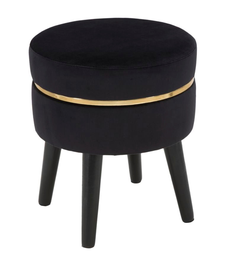 Taburete paris negro cm ø 35x40,5