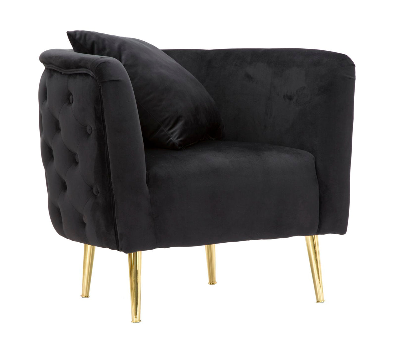 Sillón bucarest negro cm 76x74x71
