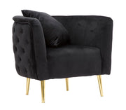 Sillón bucarest negro cm 76x74x71