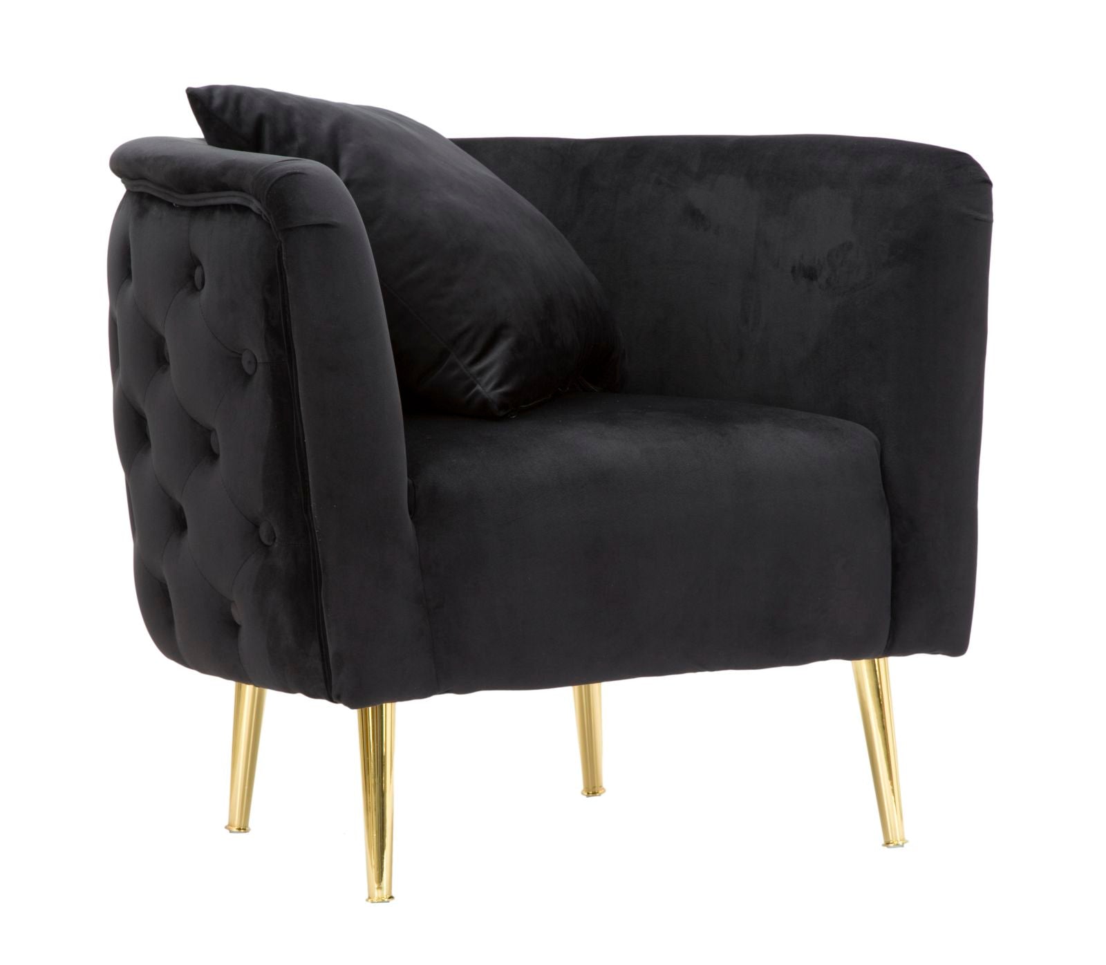 Sillón bucarest negro cm 76x74x71