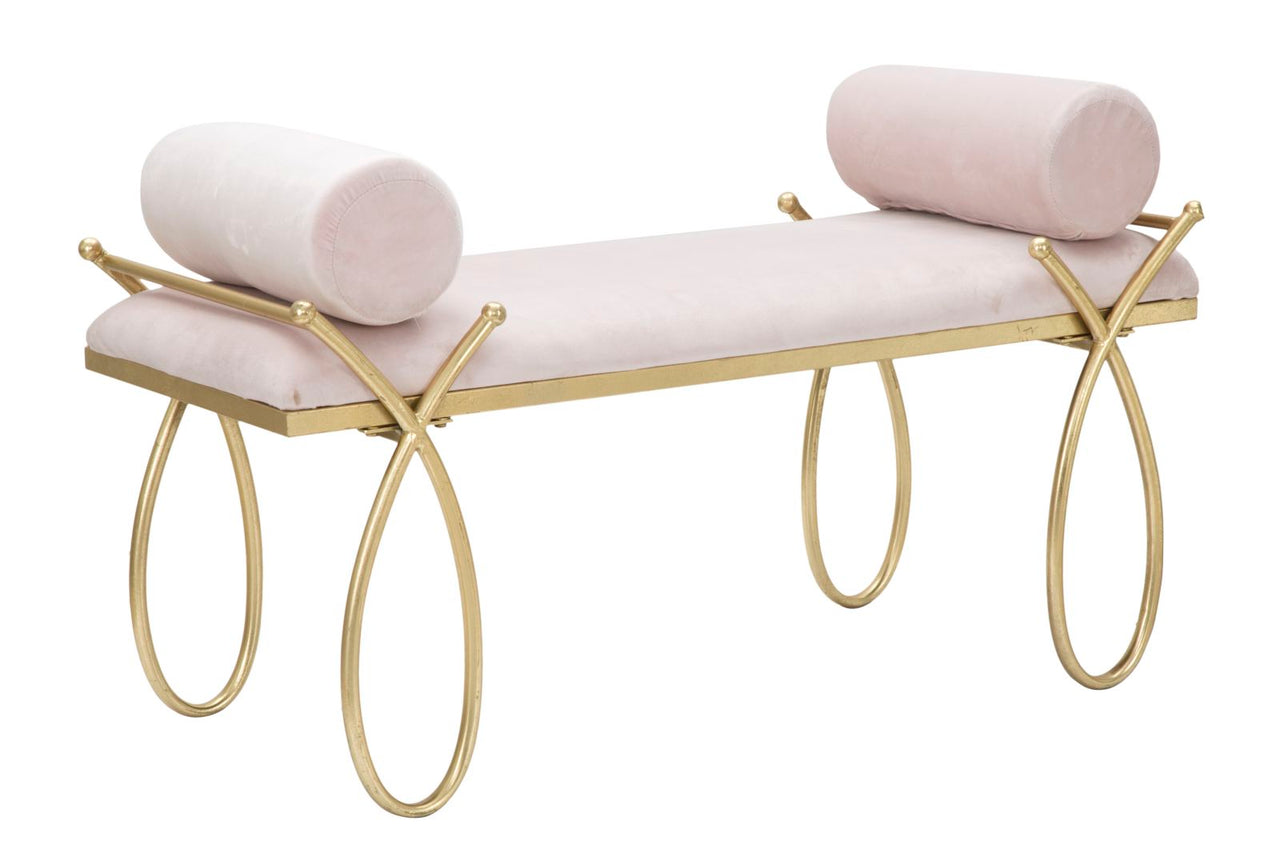 Banco cinta rosa cm 112,5x49x53