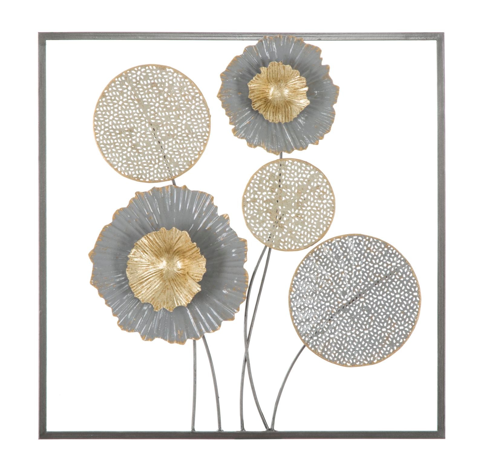 Panel de hierro cuadrado cm 50x3,8x50