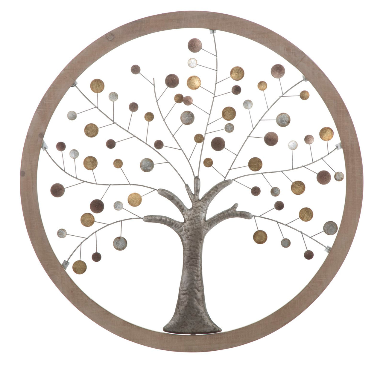 Panel de pared árbol de la vida espejo nuevo cm ø 80x2