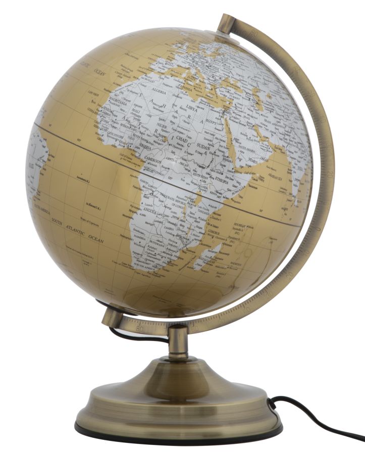 Globo naranja c/luce cm ø 25x38