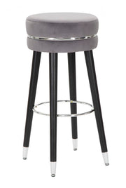 Taburete de bar paris grigio/plata cm ø 35x74