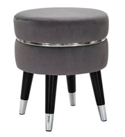 Taburete de bar paris grigio/plata cm ø 35x40,5