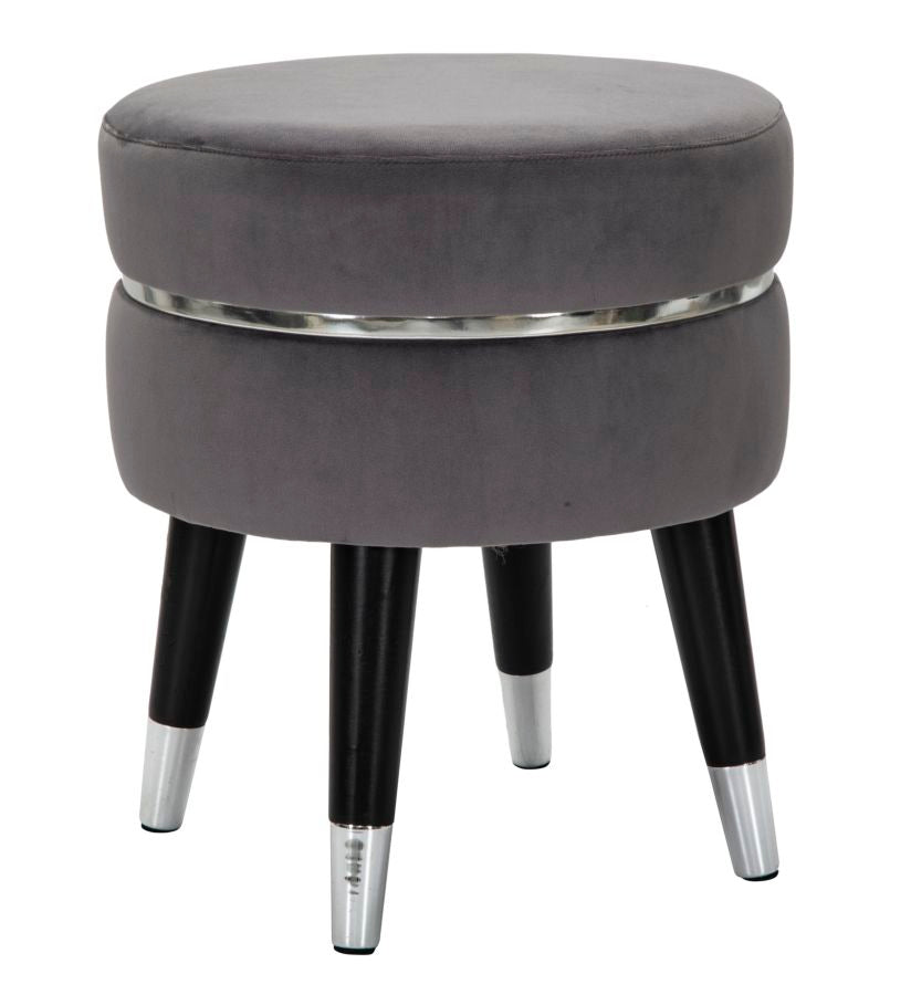 Taburete de bar paris grigio/plata cm ø 35x40,5