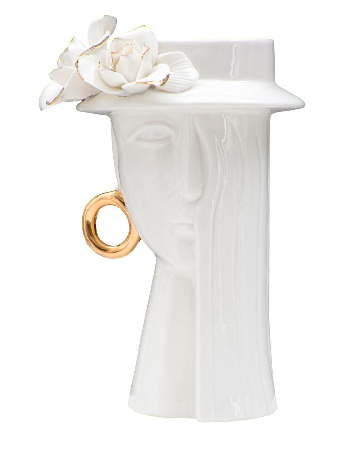 Florero mujer elegante cm 15x13,3x23,5 