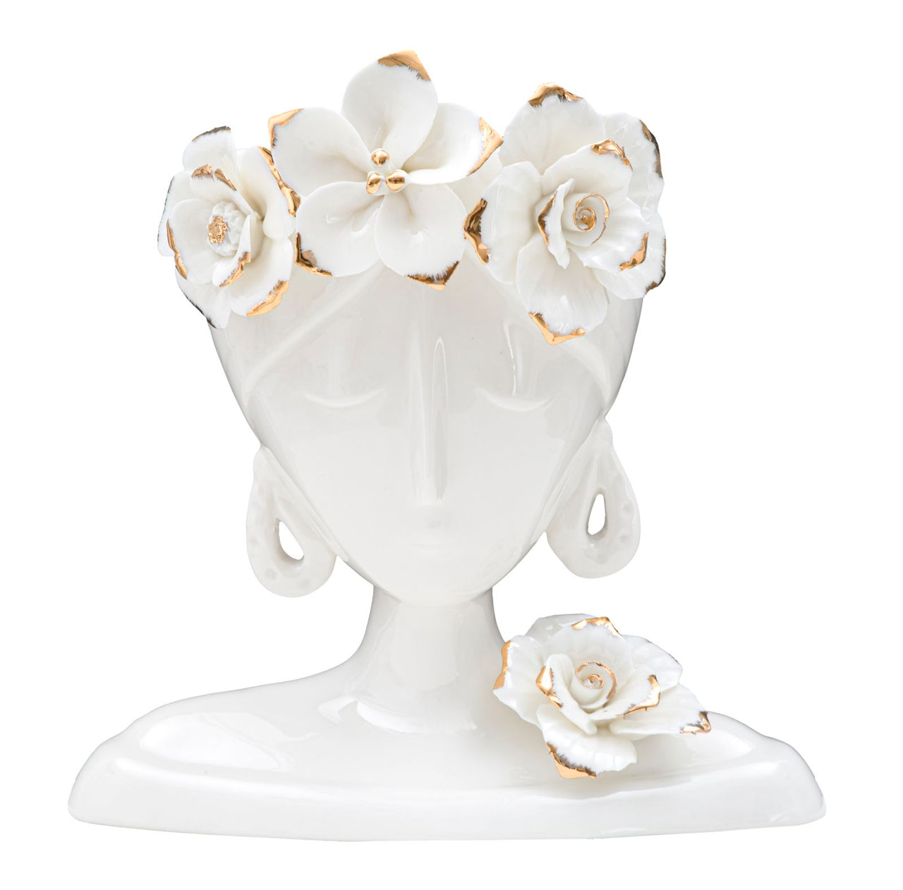 Florero mujer joven cm 21,7x14x21 