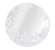 Espejo de pared mariposa blanca cm 62,5x2,3