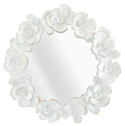 Espejo de pared flor blanca cm 82x2,6x85,5