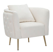Sillón bucarest crema cm 76x74x73