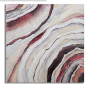 Pintura de pared roja cm 80x2,8x80