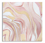 Pintura de pared rosa cm 80x2,8x80