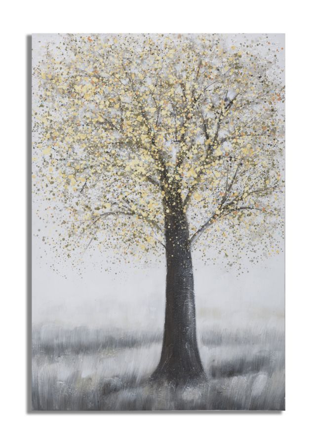 Cuadro mural hecho a mano árbol simple -a- cm 
80x3,8x120
