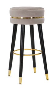Taburete de bar paris grigio/oro cm ø 35x74
