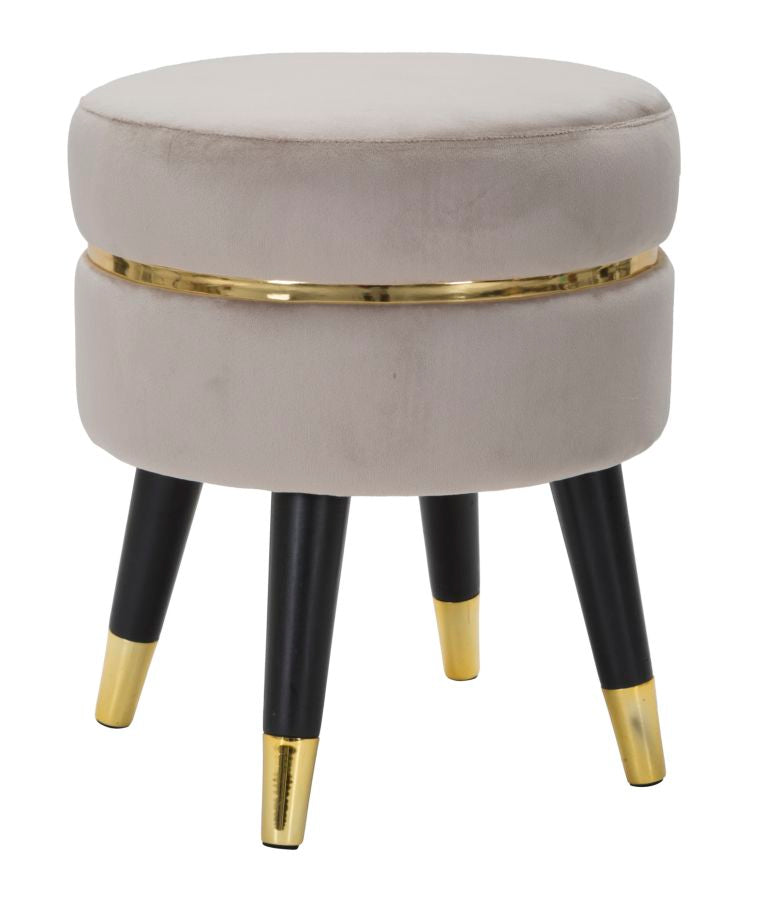 Taburete paris grigio/oro cm ø 35x40,5