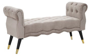 Banco paris grigia/oro cm 120x40x60