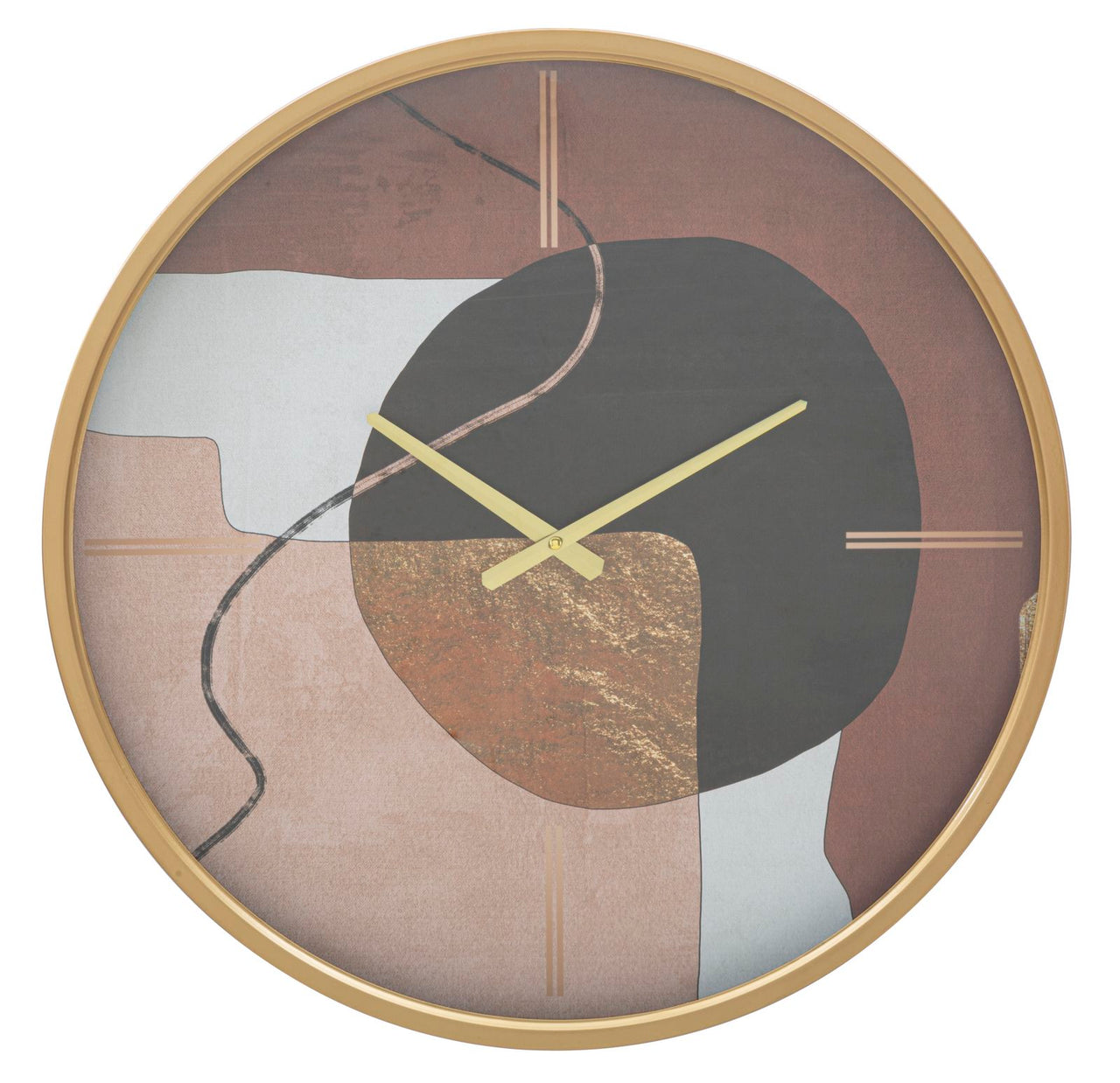 Reloj de pared art rojo cm ø 60x6