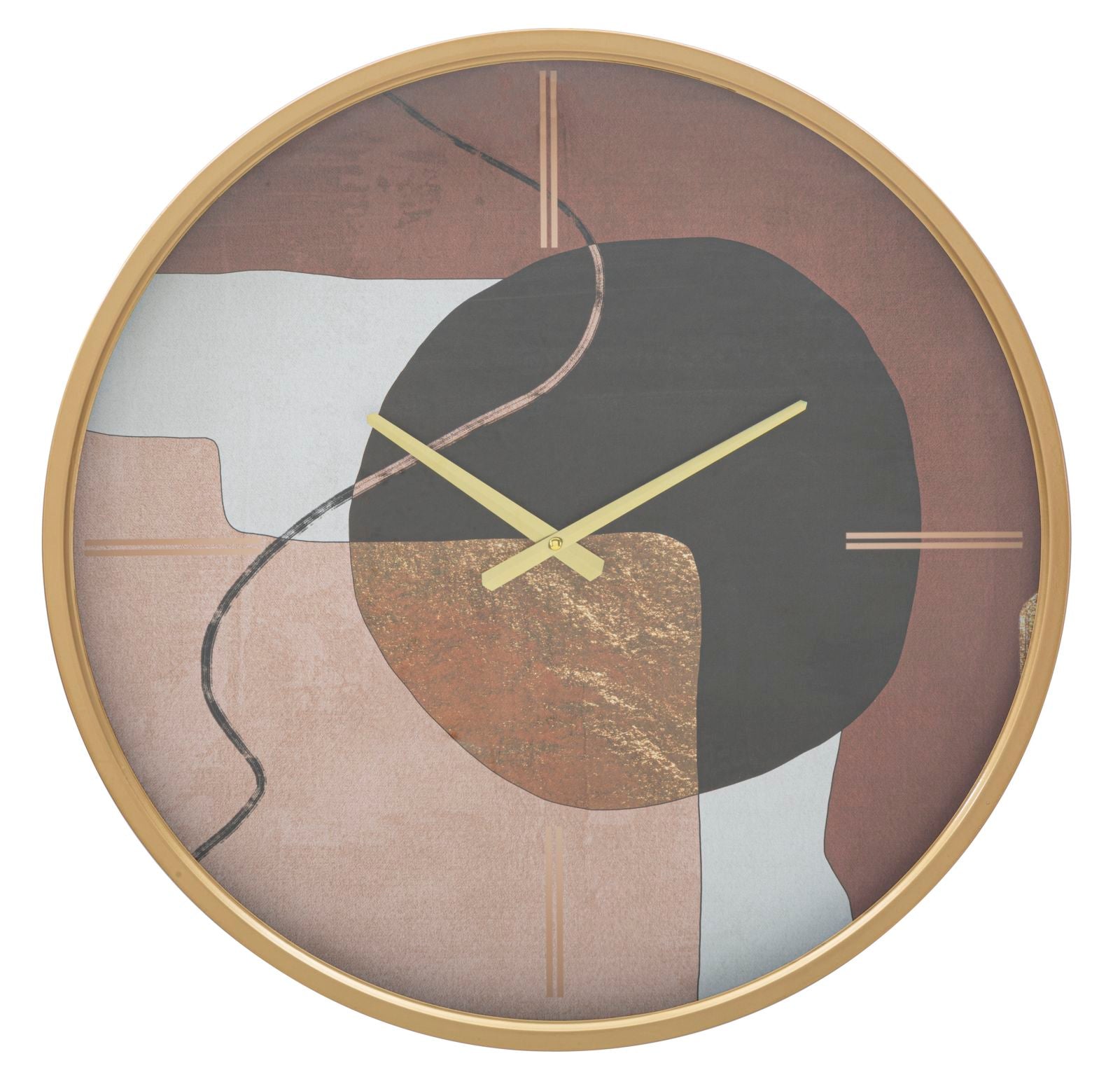 Reloj de pared art rojo cm ø 60x6