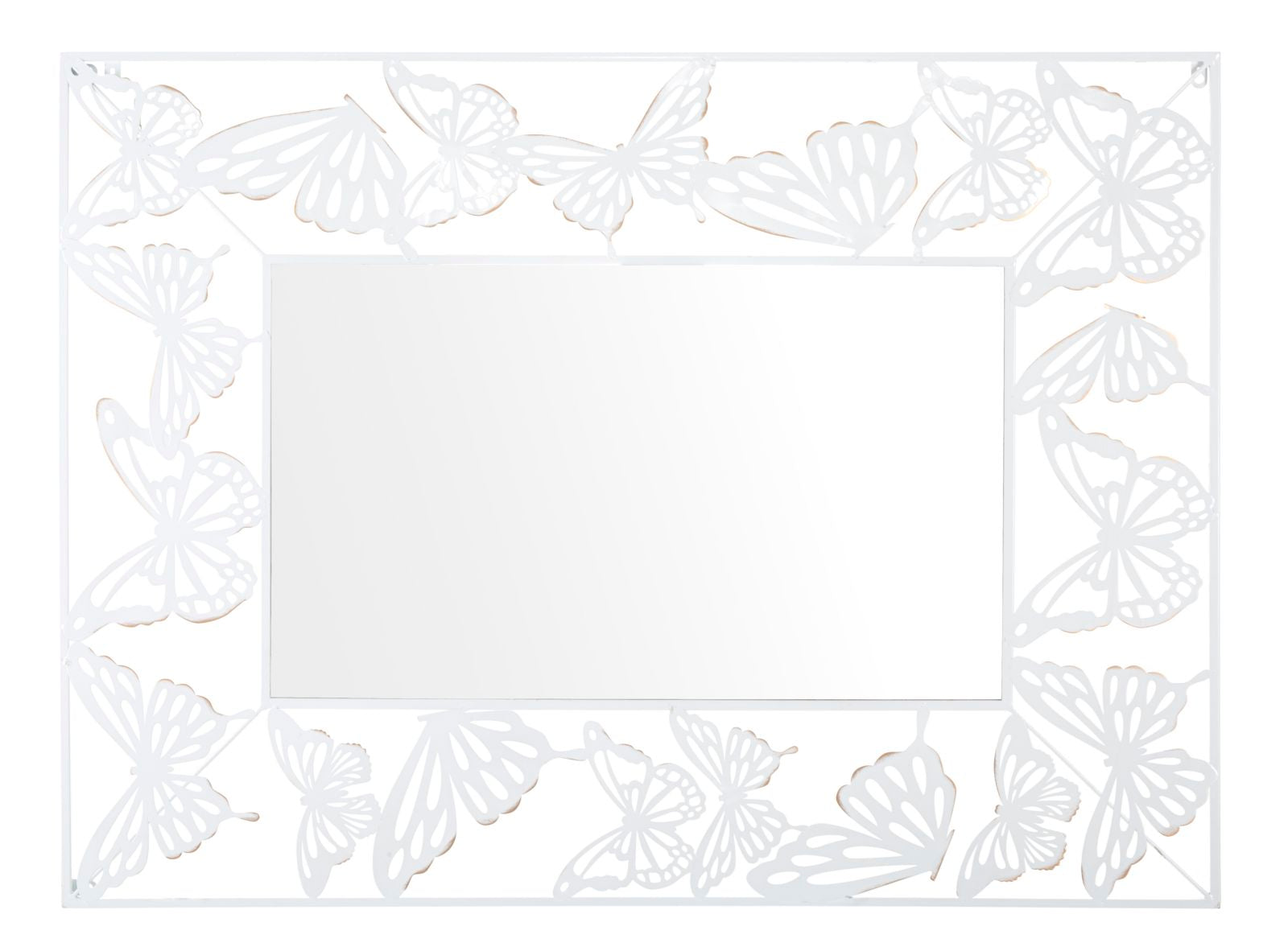 Espejo de pared mariposa blanca cm 85x1x115