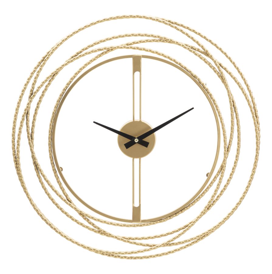 Reloj de pared tiras doradas cm ø 50x4