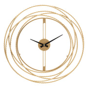 Reloj de pared tiras doradas cm ø 50x4