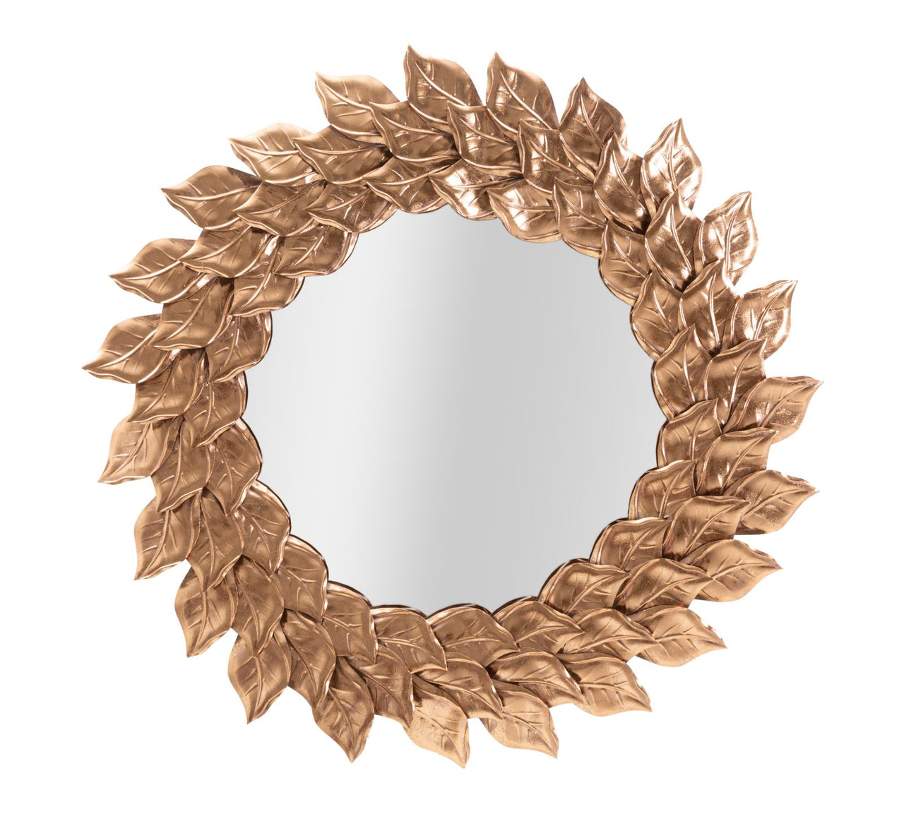 Espejo de pared glam pétalo rame cm ø 73x5
