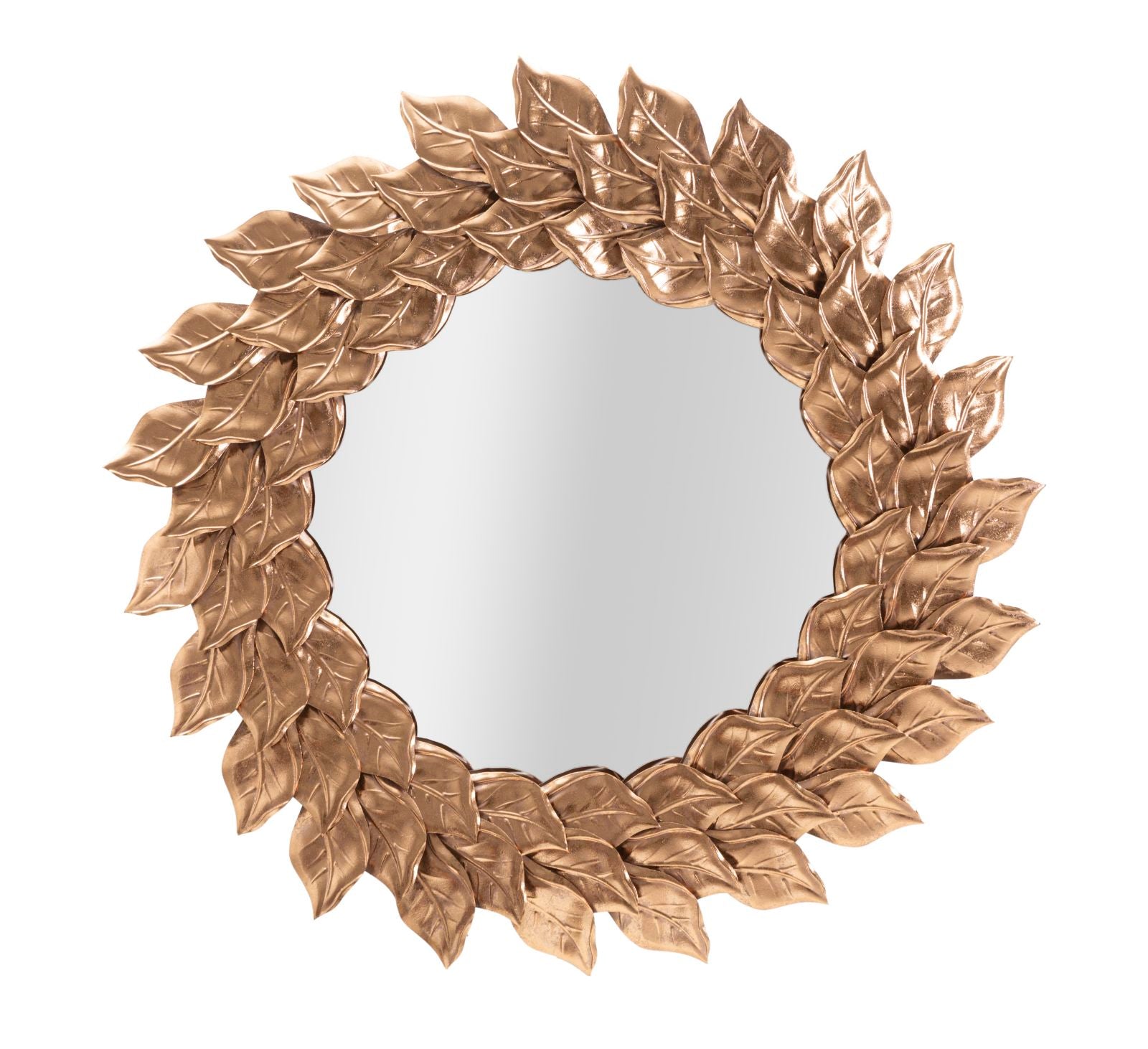 Espejo de pared glam pétalo rame cm ø 73x5