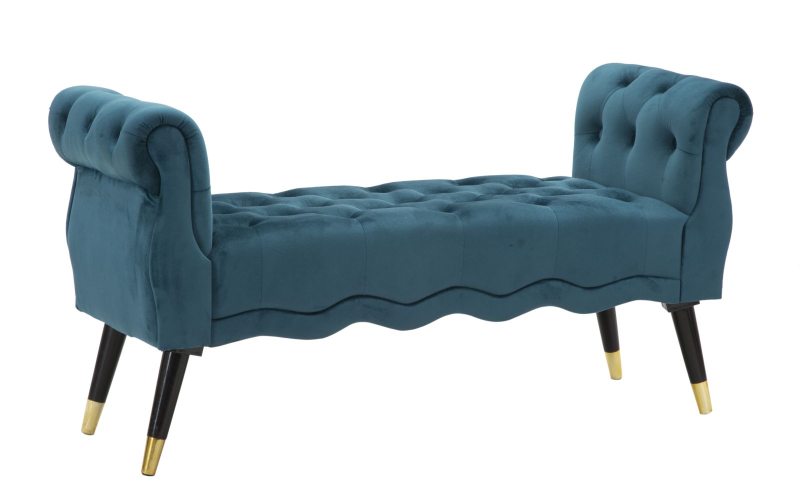 Banco paris verde azulado/oro cm 120x40x60