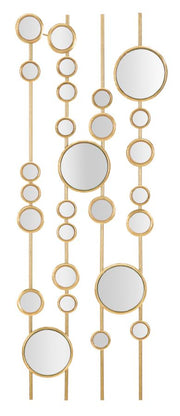 Panel de pared espejos pequeños cm 35,5x1,5x90