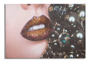 Impresión de pared hecha a manohermosos labios
cm 80x3,8x120