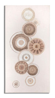Impresión/pintura mural circular con aplicación -b- cm 50x3,2x100