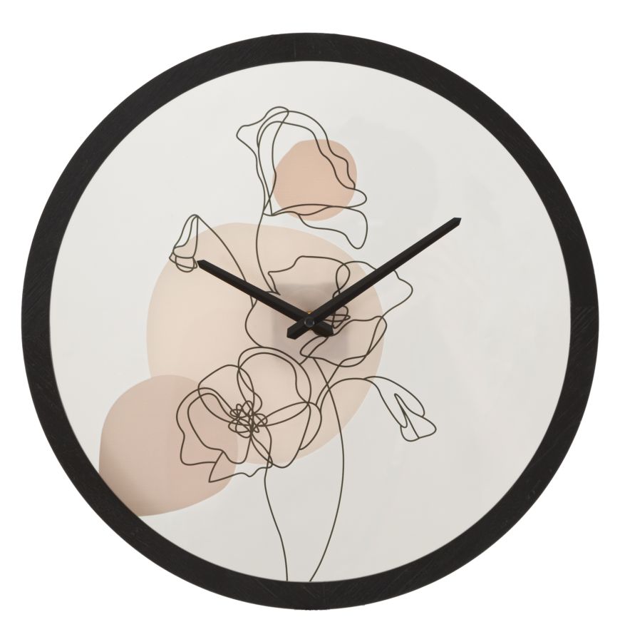 Reloj de pared flor -b- cm ø 40x3,5
