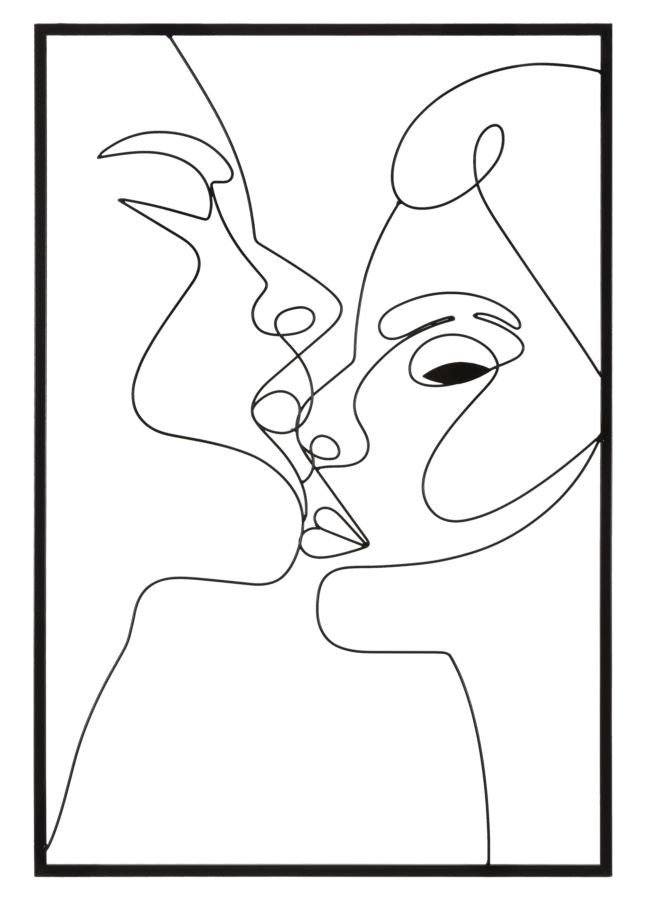 Panel de pared de hierro beso cm 60x1x90