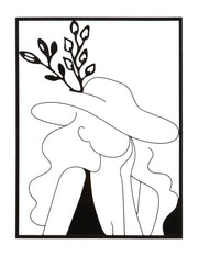 Panel de pared de hierro elegante -a- cm 60x1x80