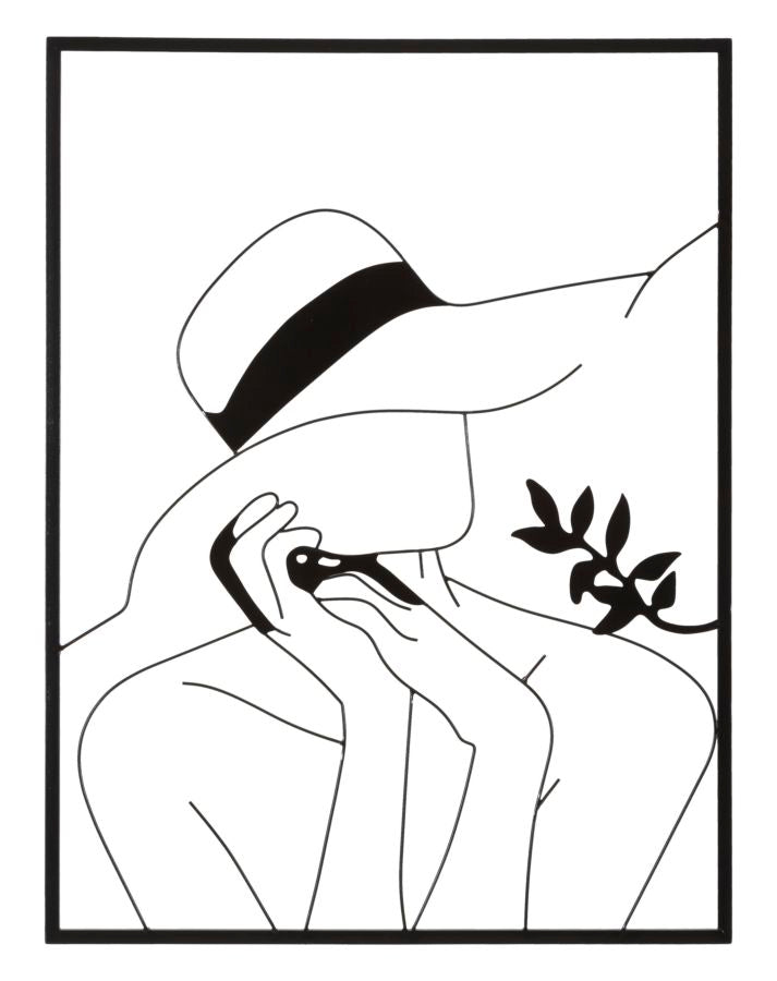 Panel de pared de hierro elegante -b- cm 60x1x80