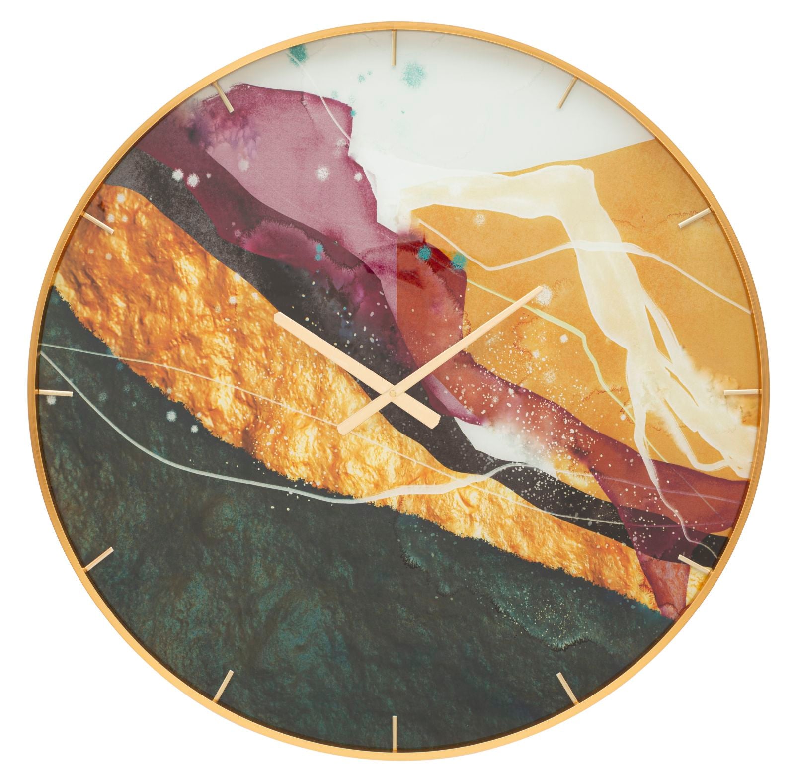 Reloj de pared cristal mity cm ø 80x5