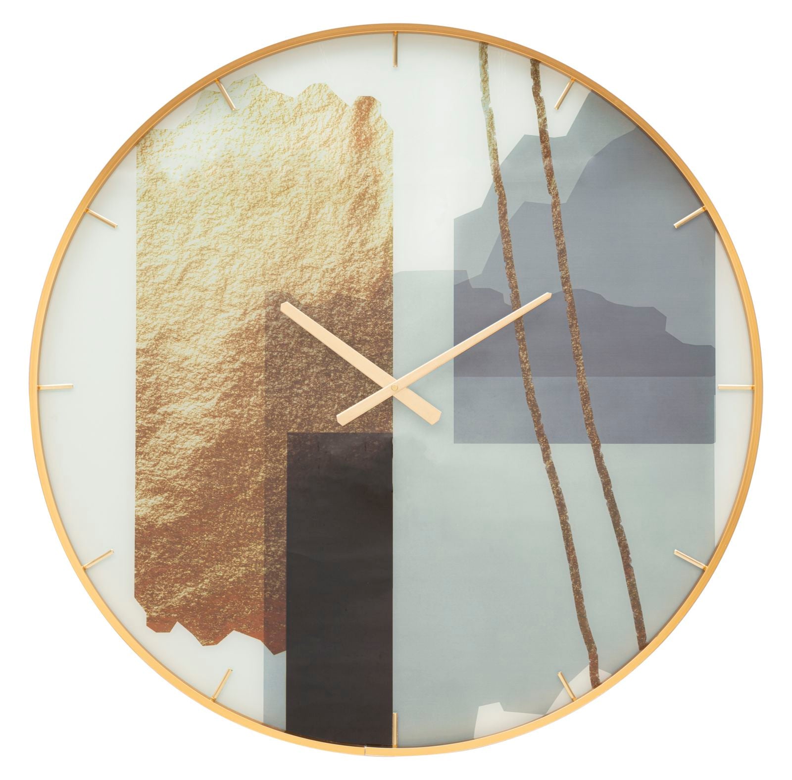Reloj de pared motivo cristal cm ø 80x5