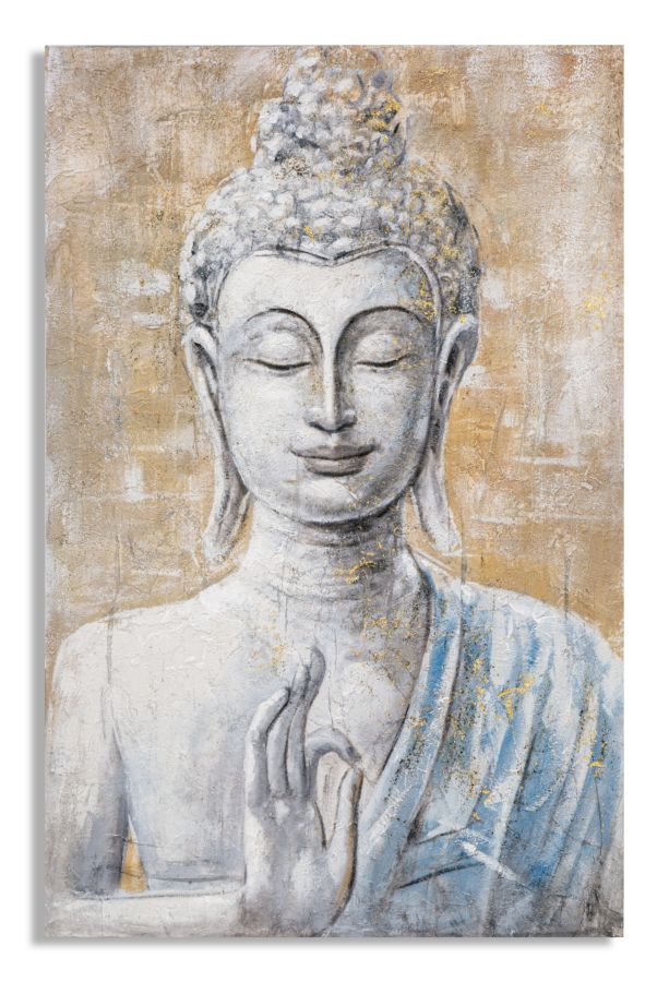 Cuadro mural hecho a mano luz de buda -b- cm 80x3x120