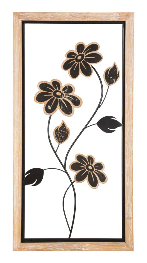 Panel de pared hierro/madera girish -a- cm 30x2,5x60