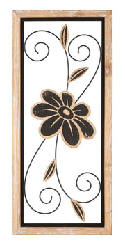 Panel de pared hierro/madera koman -a- cm 26x2,5x60
