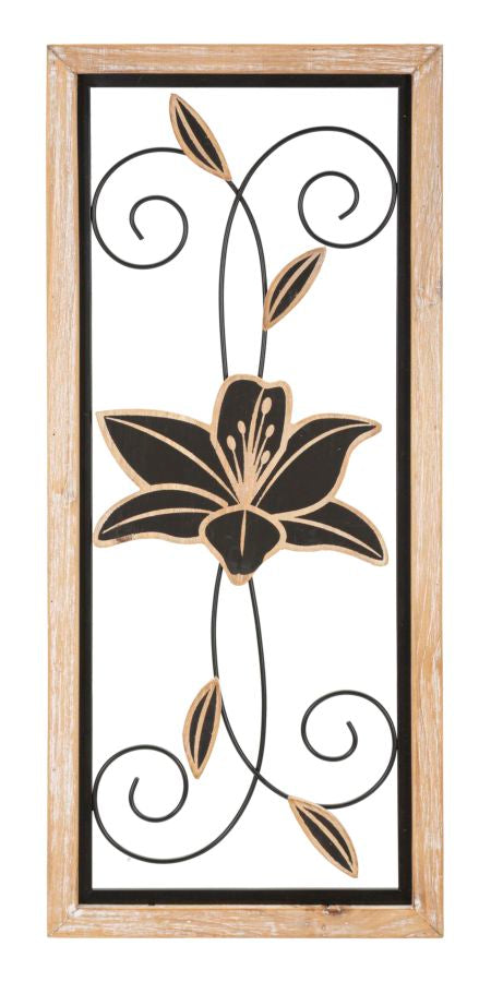 Panel de pared hierro/madera koman -b- cm 26x2,5x60
