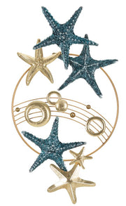 Panel de pared de hierro estrella de mar cm 90,8x3,8x50,2