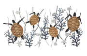Panel de pared de hierro tortuga cm 132,7x5,7x69,9