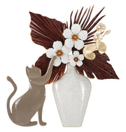 Panel de pared de hierro gato cm 54,6x8,9x59,7